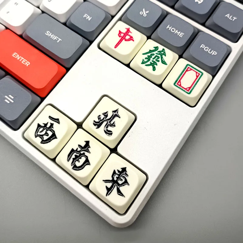 

0.6CM Height Custom Resin Keycap for Mechanical Keyboard,Mahjong Fortune Theme with Chinese Zodiac ESC Keycap for MX Switches