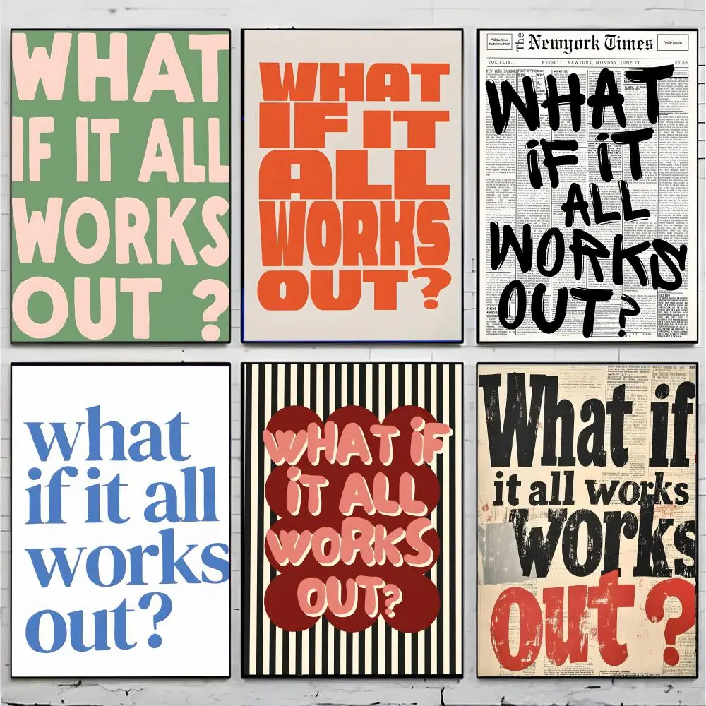 music album print room decor W-What If It All Works Out Poster Superior Home Space Pub Indoor Decorative Art & Home Decor