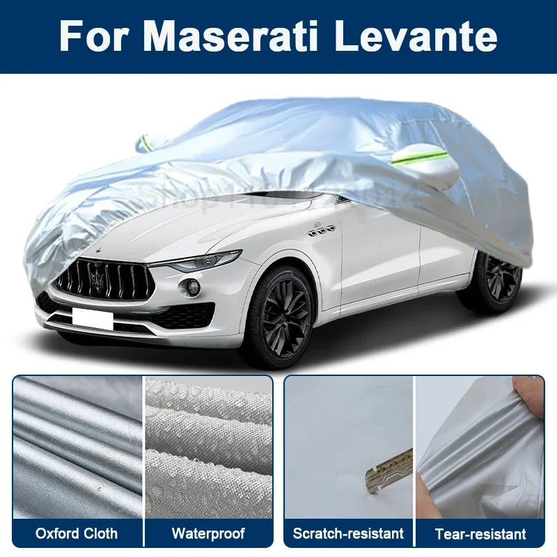 

Всепогодный чехол для автомобиля Maserati Levante с отражающими полосами, водонепроницаемый, снегозащитный, пылезащитный, с защитой от УФ-излучения, автоаксессуары