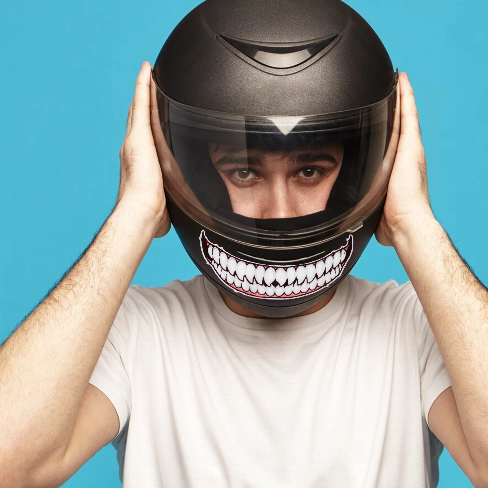 

Durable PVC Sticker Unique Design Motorcycle Decals Easy to Stick Adhesive Decor for Helmets and Cars Motorcycle Decals