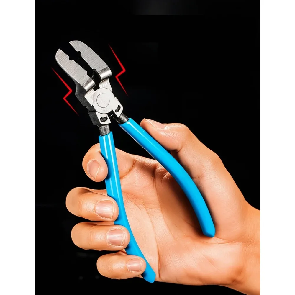 1pc Multifunctional Automobile Door Panel Interior Prying Board Diagonal Pliers Car Clip Pliers Rivet Tightening Staple Screwdri