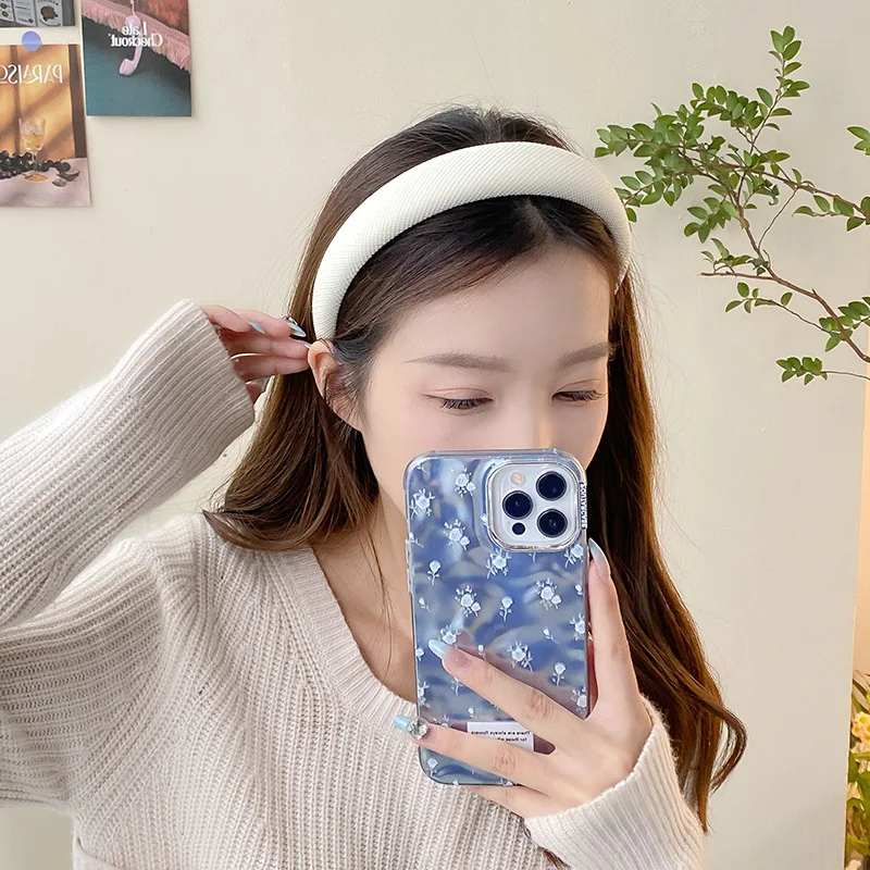 

Spring New Plaid Fabric Hair Bands for Women's Outdoor High Top Pressure Hair Bundle Fashion Simple Daily Hair Accessories