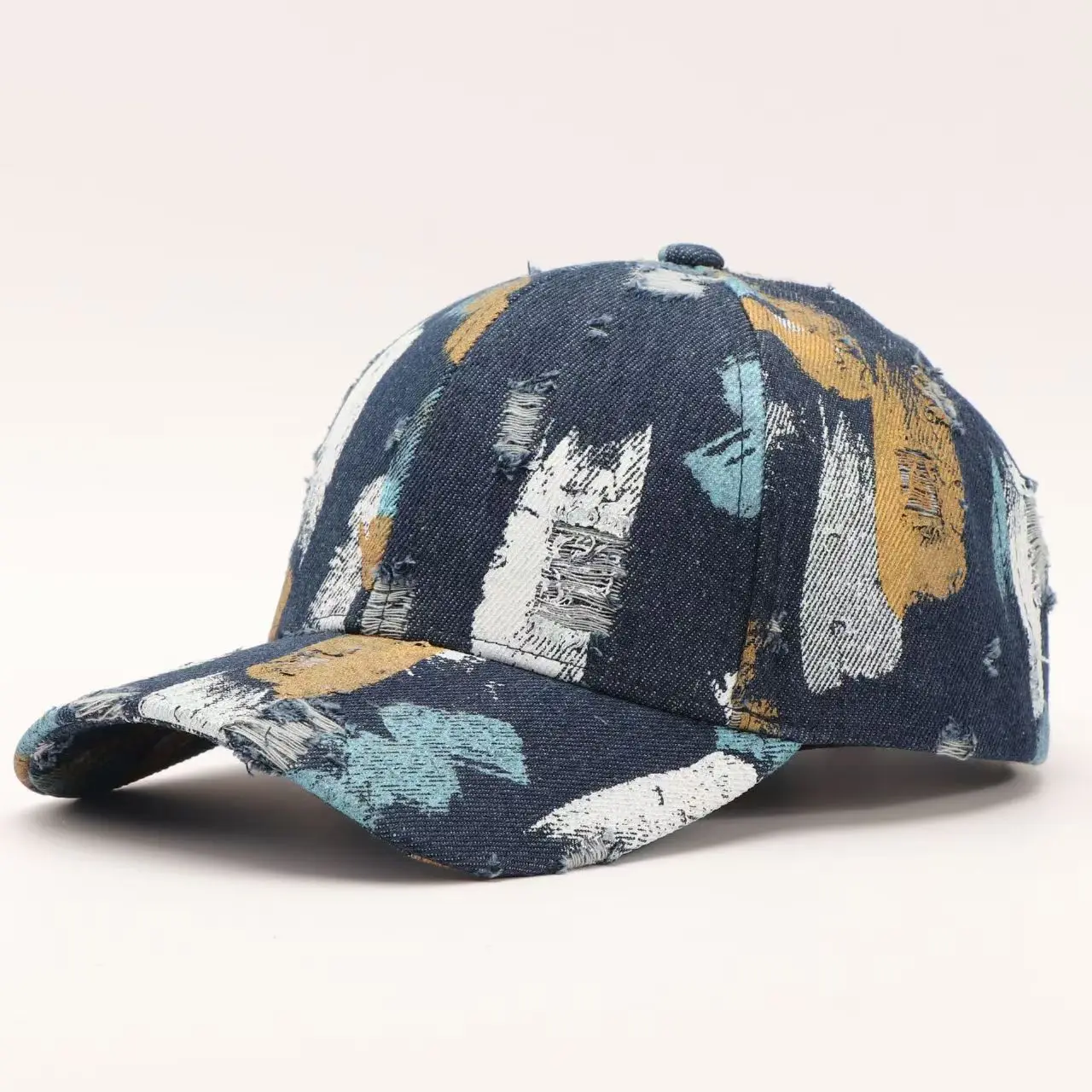 New personalized graffiti baseball cap, trendy Japanese style hard top outdoor sunshade cap