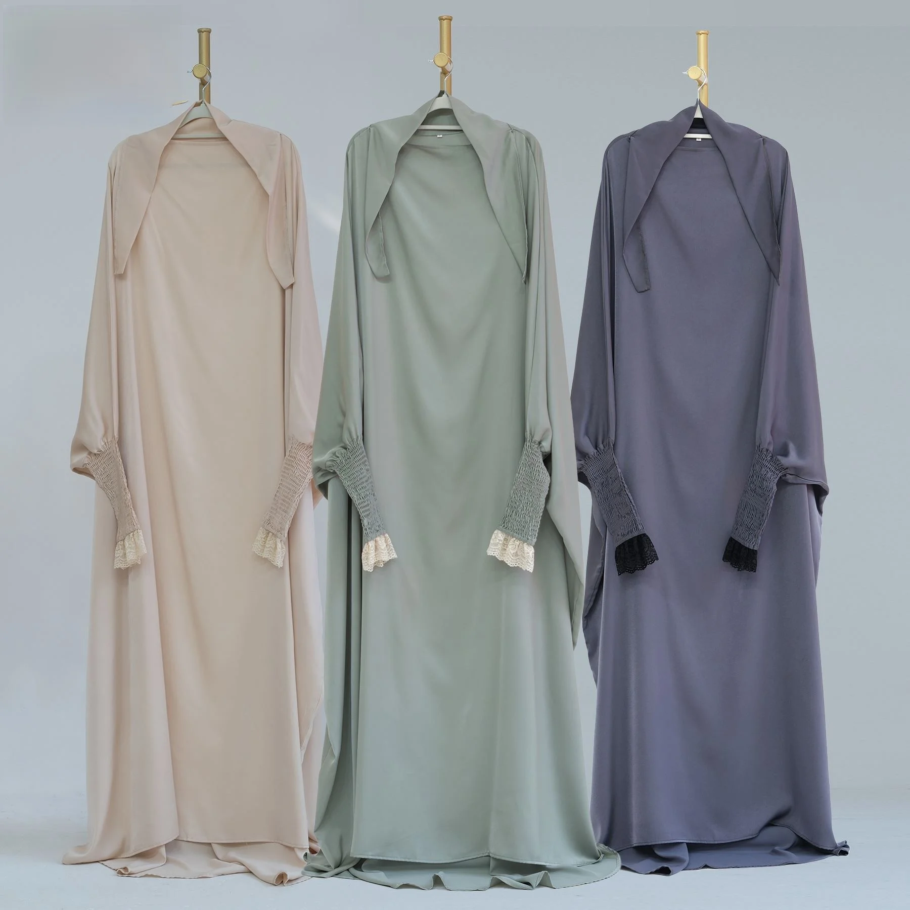 

Платье-макси Loriyaebay LR609 однотонное, с круглым вырезом, рукавами «летучая мышь», А-силуэт, зимняя коллекция