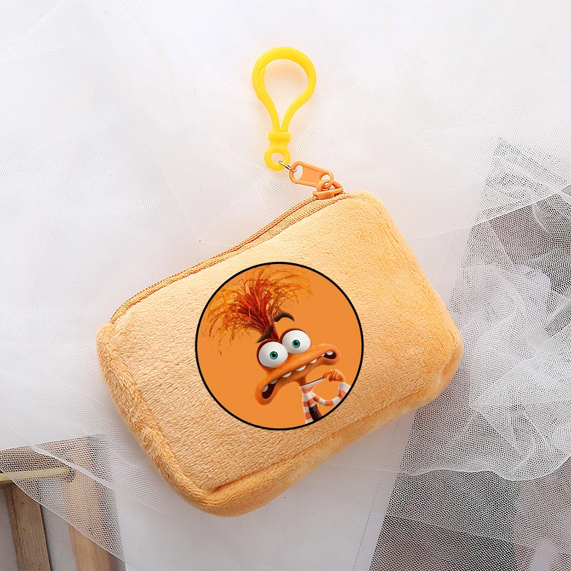 Monedero de felpa de dibujos animados de Disney para niños, Mini bolsa de almacenamiento cuadrada, bolso Kawaii para niños, regalos de cumpleaños,