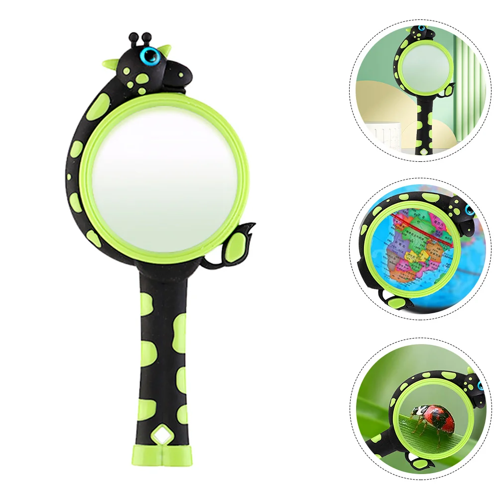 แว่นขยายยีราฟน่ารักสำหรับเด็ก แว่นขยายอ่านหนังสือที่แข็งแรง มองเห็นชัดเจน เครื่องมือสำรวจวิทยาศาสตร์แบบพกพาสำหรับเด็ก