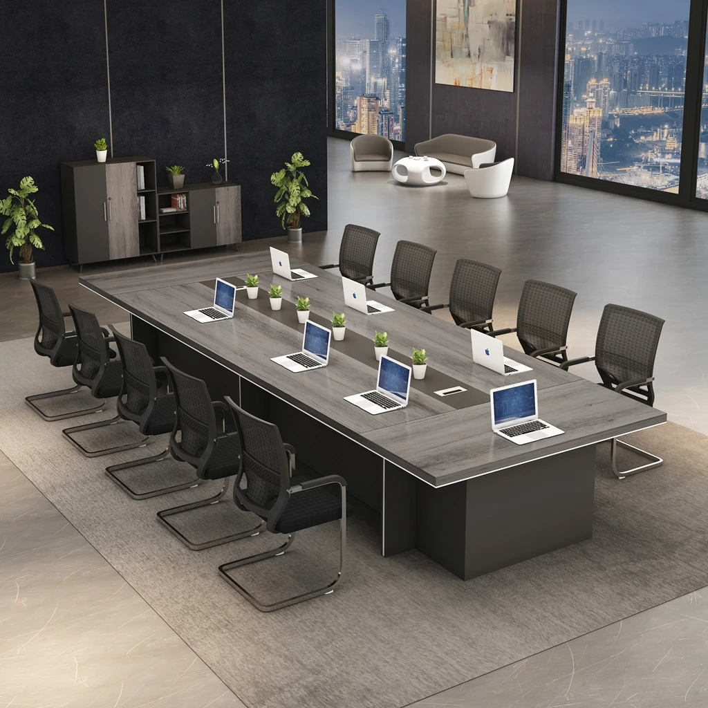 Boardroom Meeting Table Bureau Travail Mesa De Reuniones Office Furniture Modern Conference Tables And Chairs Executive Desk Set