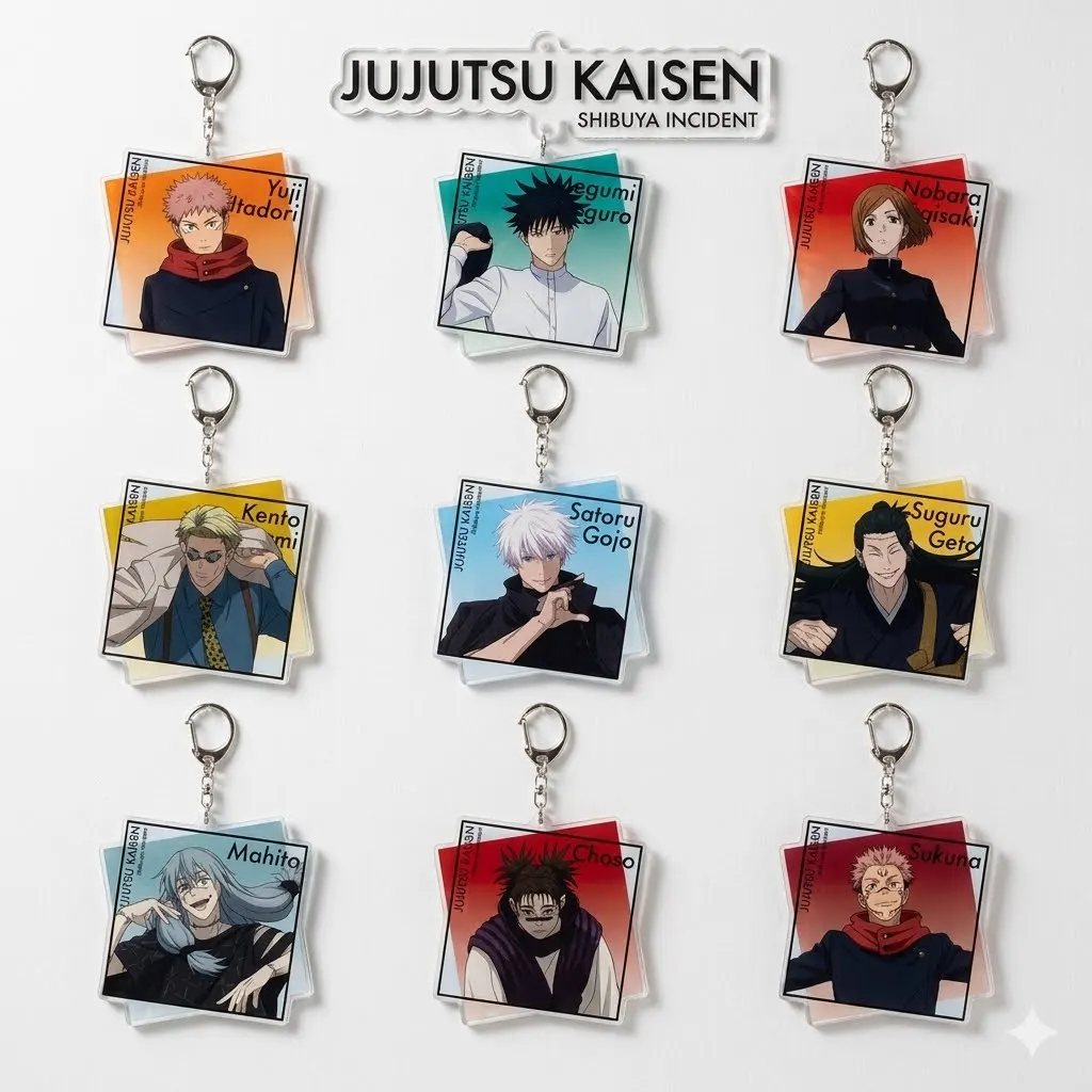 6cm For Jujutsu Kaisen Satoru Acrylic  Gojo Anime Keychain Yuji Itadori Joo Jaekyung Kim Dan Selfmade Cartoon Pendant Toy Gift