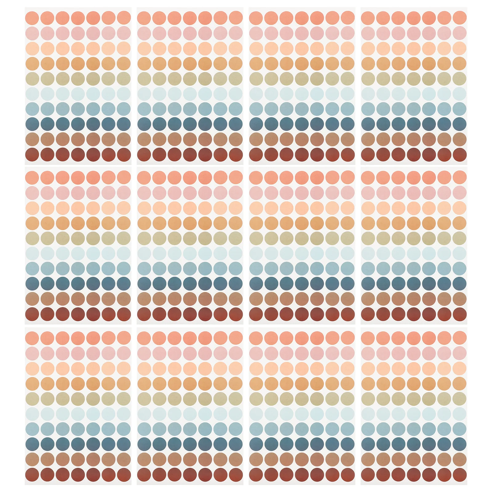 

20pcs Round Sticker Labels Colored Adhesive Dots Writeable Waterproof For Classroom Reward Teachers School Office