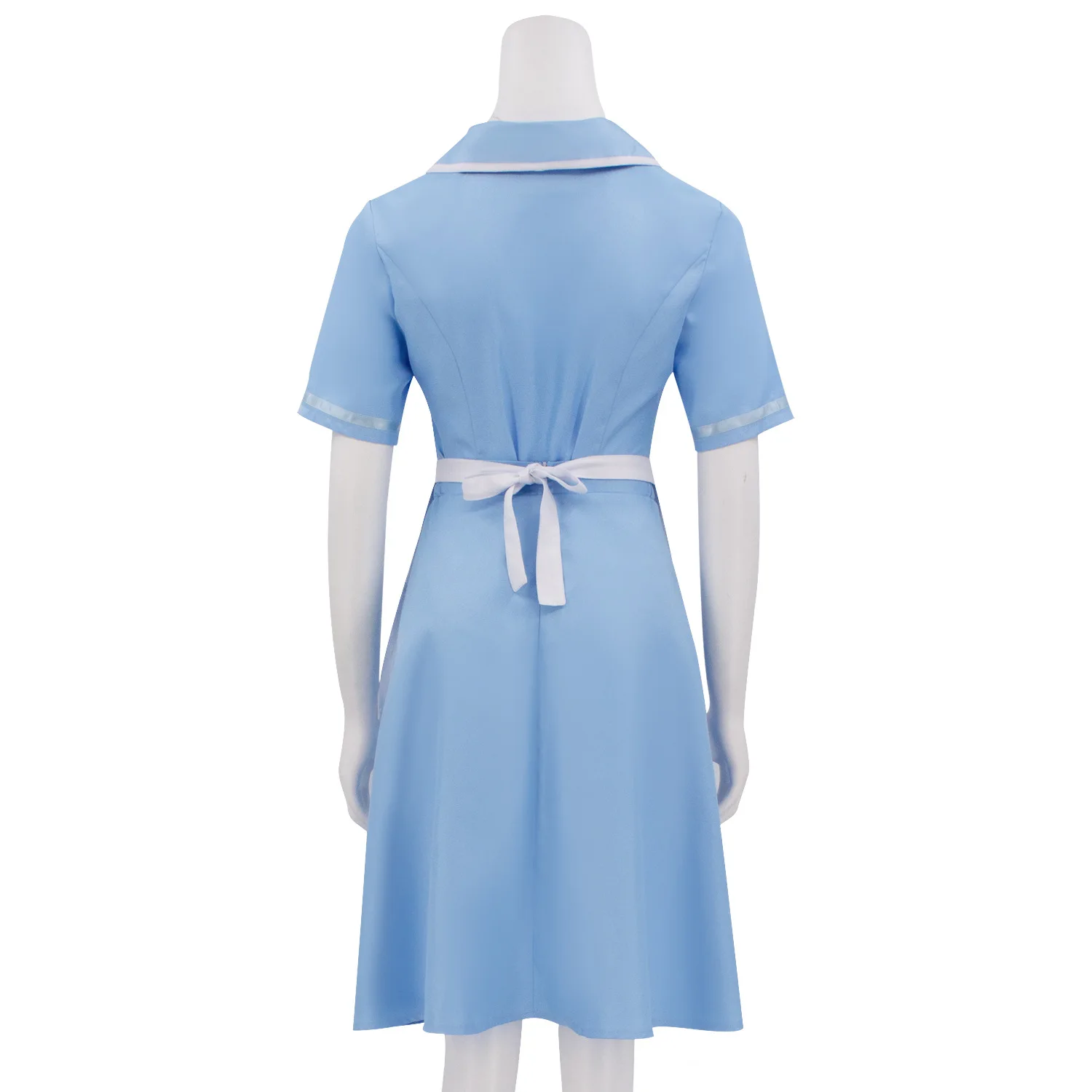 Women Halloween Clothing Theater Stage Performance The Musical Waitress Cosplay Jenna Blue Maid Dress Costume - view 3