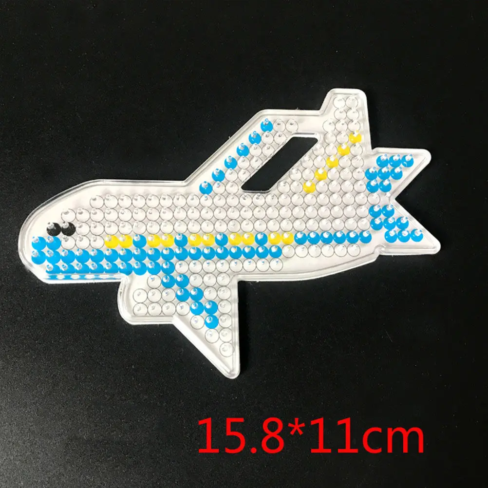 12個入りプレミアムプラスチックヒューズビーズペグボード-子供用diyクラフトプロジェクト-教育的創造性トレーニング-色彩認識-手先の訓練