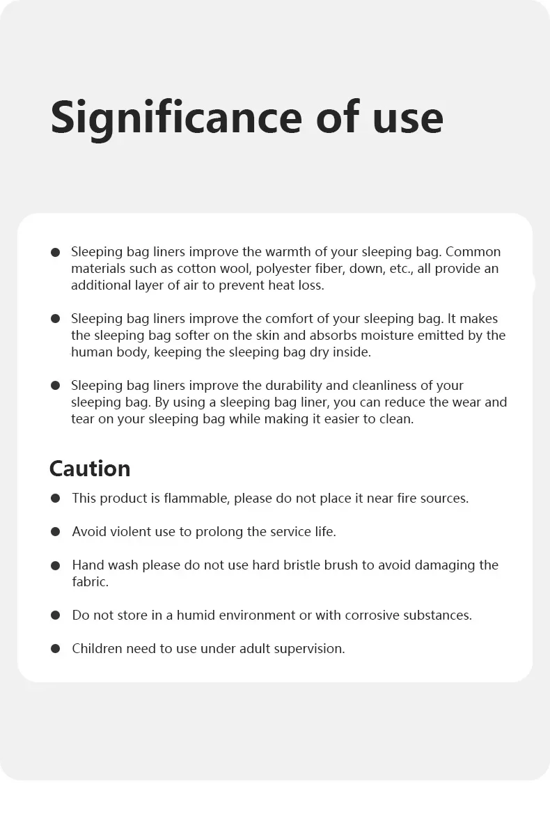 Naturehike Schlafsack-Einlage, leichter Einzelschlafsackbezug, ultraleicht, bequem, Camping-Bettlaken, Reise-Schlafsack – Detail 17