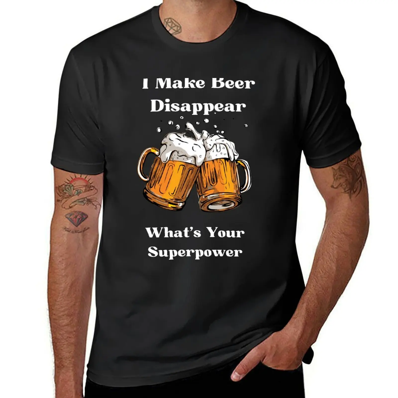 I Make beer Disappear T-shirt T-Shirt plus size tops Blouse boys animal print quick drying Men's t-shirts