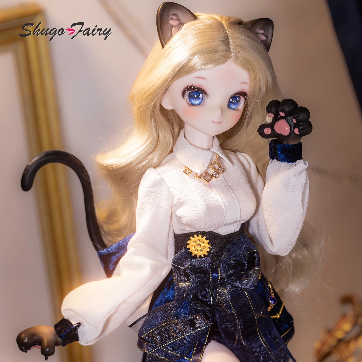 ShugaFairy Xingxing C D BJD Doll 1/4 Resin Fullset Handcrafted Vintage Noble Cat Thief Gem Decor Outfit Ball Jointed Doll - view 4