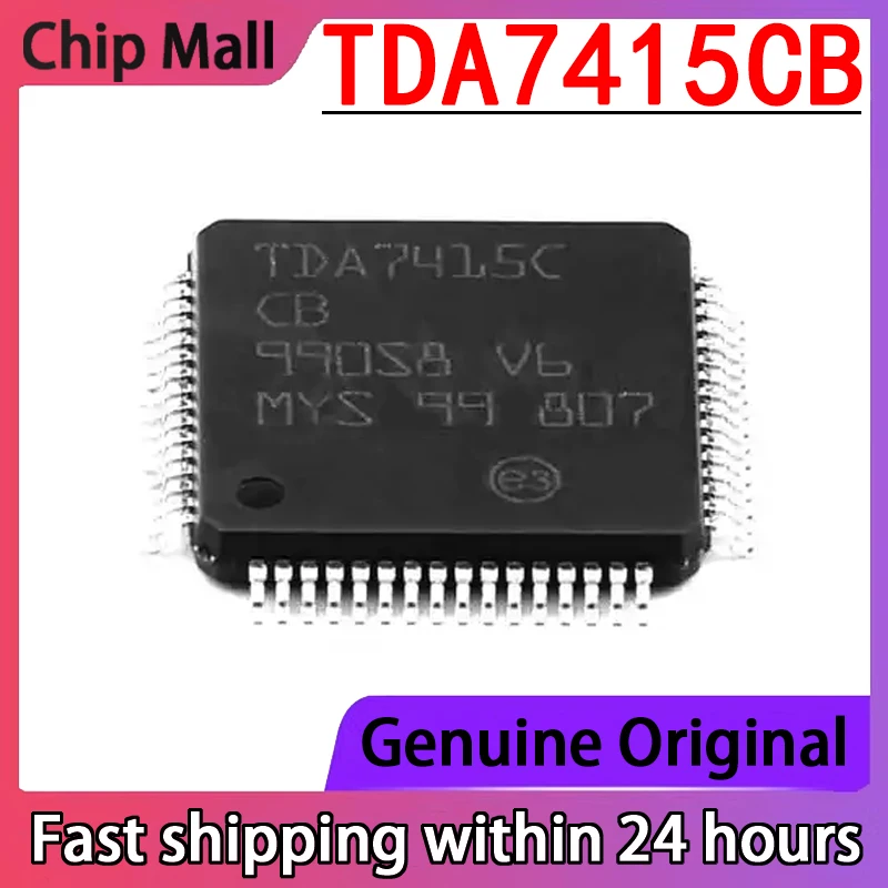 1PCS New TDA7415CB Packaged QFP64 Audio Interface Chip in Original Stock