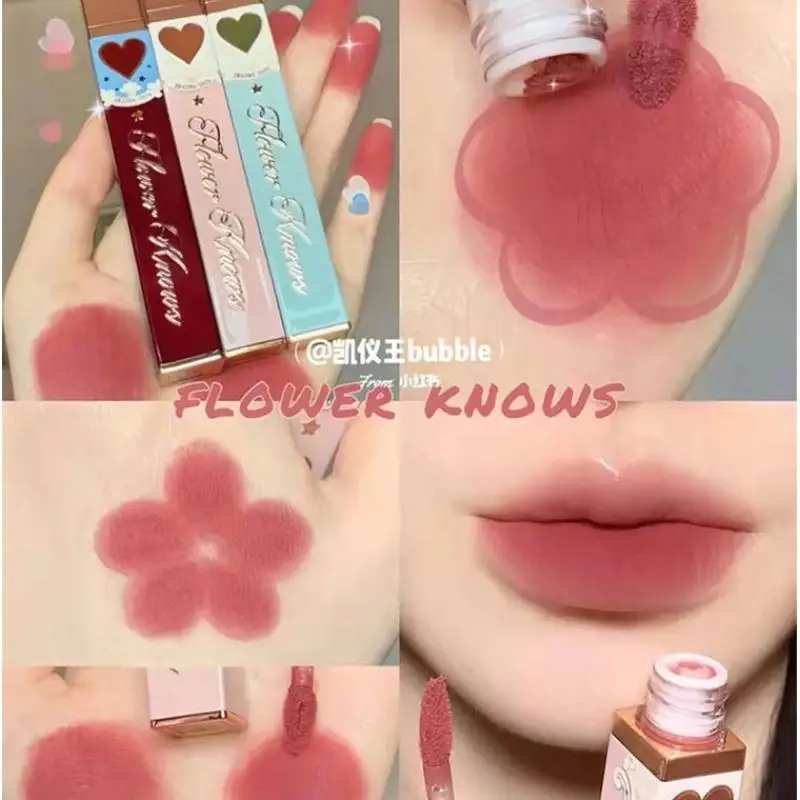 Flower Knows Circus Velvet Lip Mud Leve batom nude de longa duração