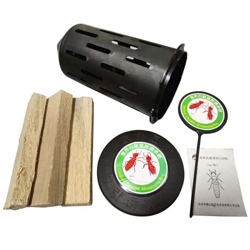 Termite Device Termite Bait Attractant Underground Wood Block Termite Trap Monitoring Stake