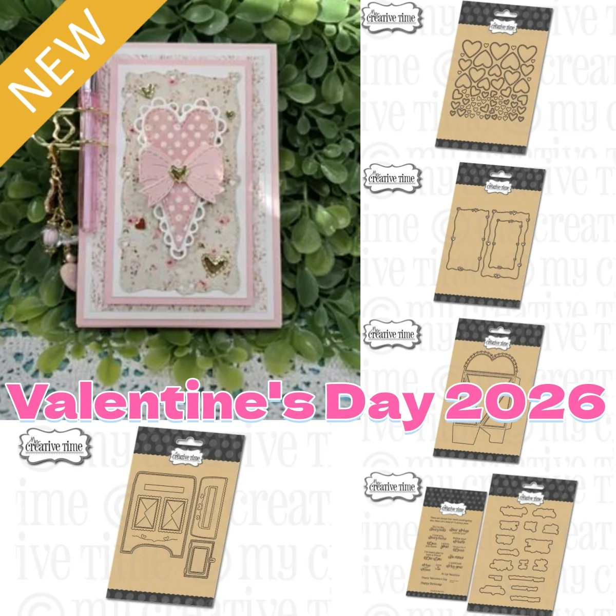 Mailbox GiftCard Holder Lots of Hearts Plate Metal Cutting Dies Clear Stamps for DIY Scrapbook Valentine Card January 2026 New