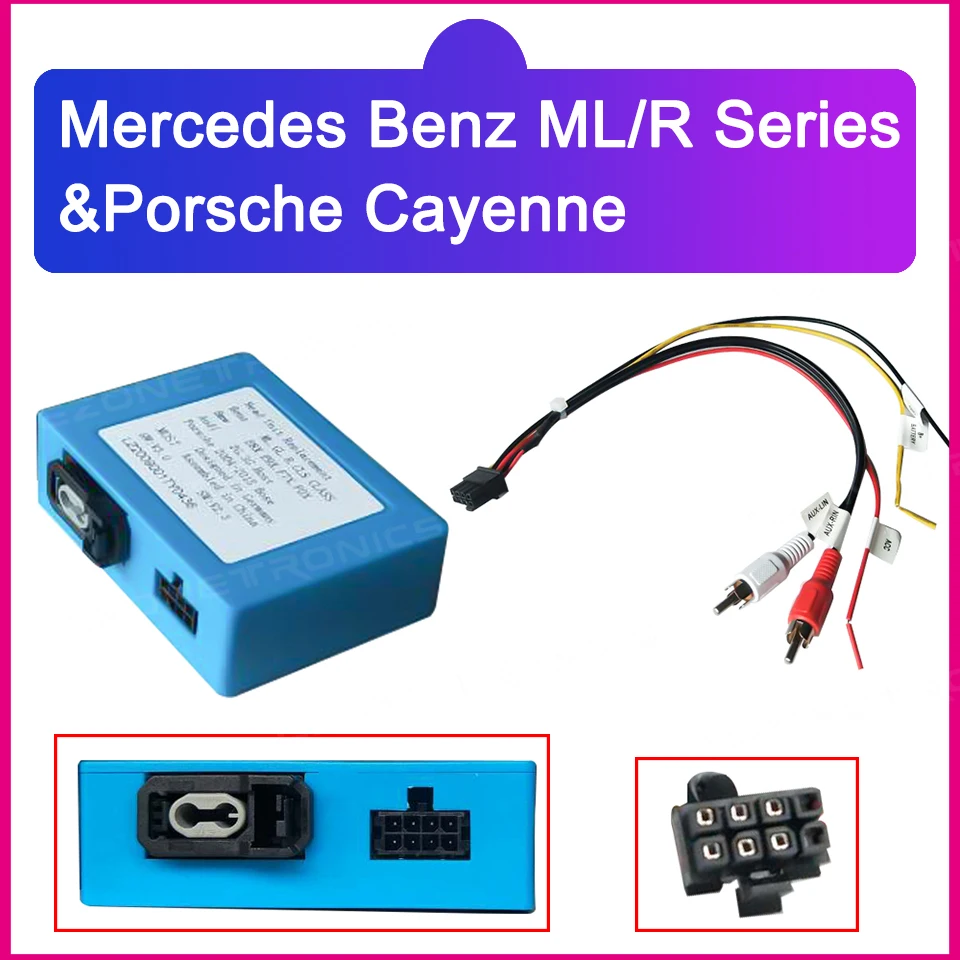 

Optic Fiber Decoder for Mercedes-Benz ML/GL/R Class/ W164/ W251/Cayenne Cayman 911 997 Boxster BMW E90 Audi 2G.3G Host