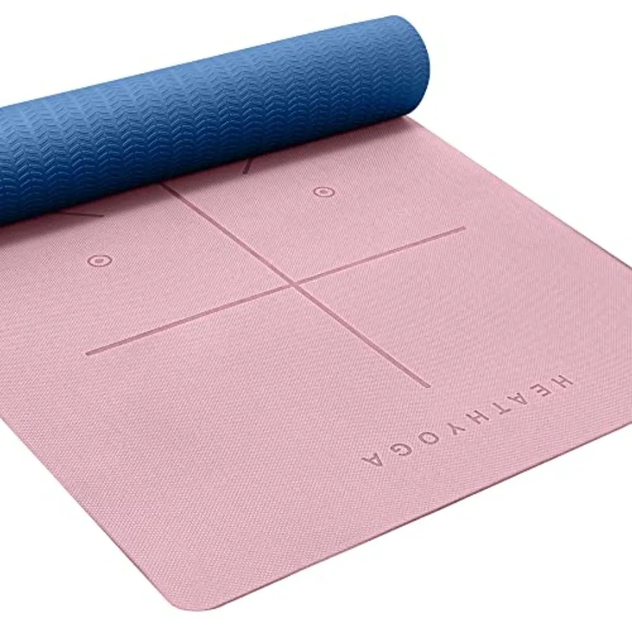 

Eco Friendly Non Slip Yoga Mat Body Alignment System SGS Certified TPE Material - Textured Non Slip Surface and Optimal Cushion