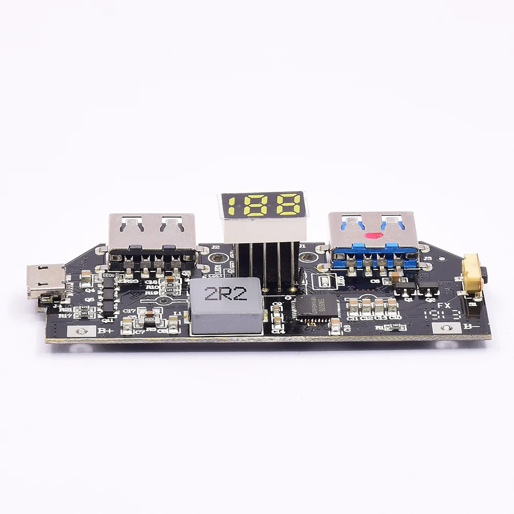 SW6106 3.7V Lithium Li-ion Battery DC 5V 9V 12V Fast Charger Module LED USB Type-C QC3.0 PD Quick Charging Board DIY Power Bank