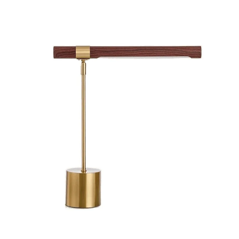 

Nordic antique study simple wood grain desk lamp