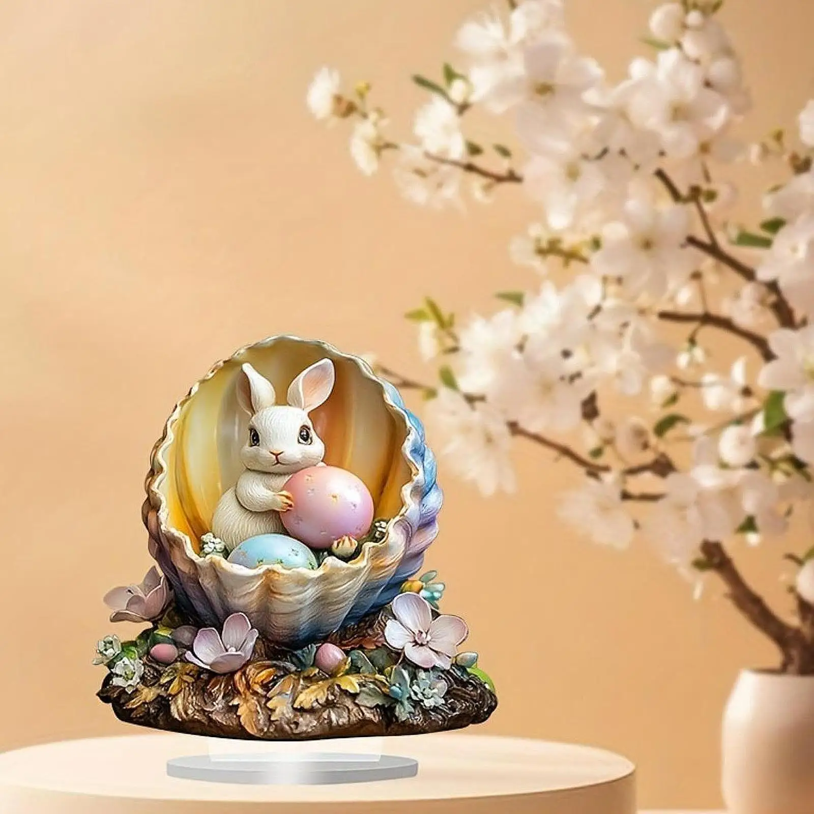 Osterhasen-Figuren, Landschafts-Kaninchen-Modell für Thanksgiving, Rasenurlaub