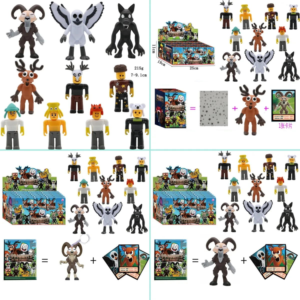 

Blind Box 99 Nights In The Forest Figures Owl Plastic OVC Dolls Decor Deer Owl Figurine 99 Nights In The Forest Figurine Toy