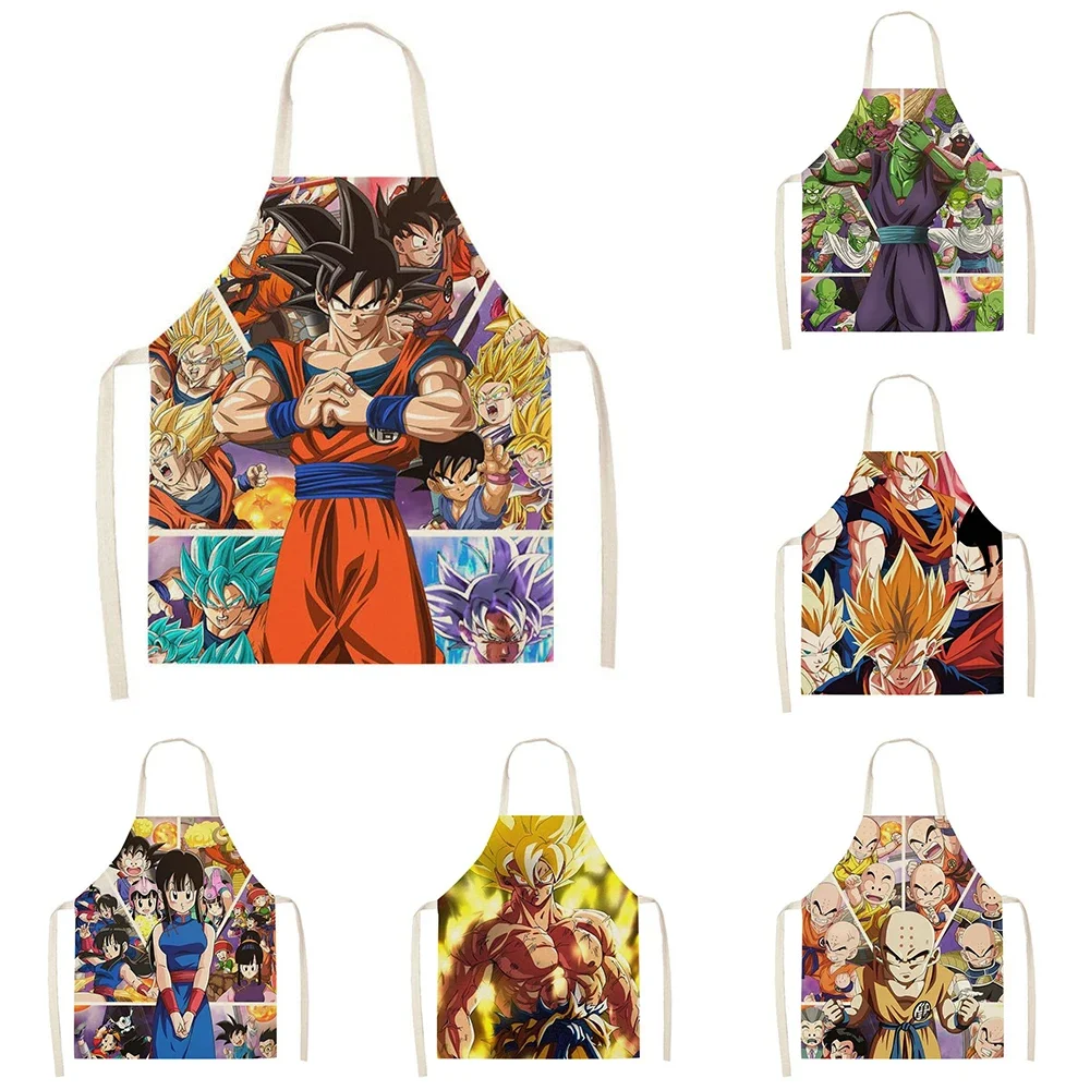 Anime Qilongzhu apron, children\'s meal anti -pollution apron, kitchen cooking baking apron, parent -child JJ cleaning tool