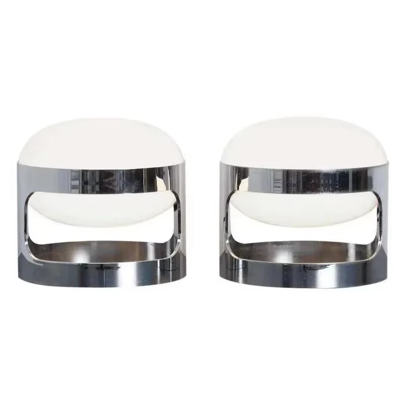 Retro Chrome  Table Lamp LED Dimmable Bedside Night Light Modern Designer Style Desk Lamp for Bedroom Hotel Bar Home Decor