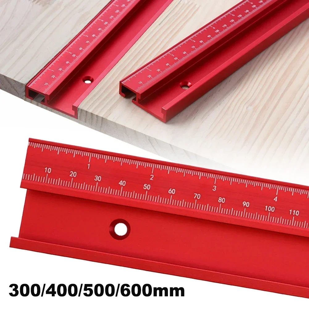 Outil de travail de calcul de rainure en T, rail en T rouge, rail en T, type 45, fente de fixation en alliage d'aluminium, 45x12.5mm