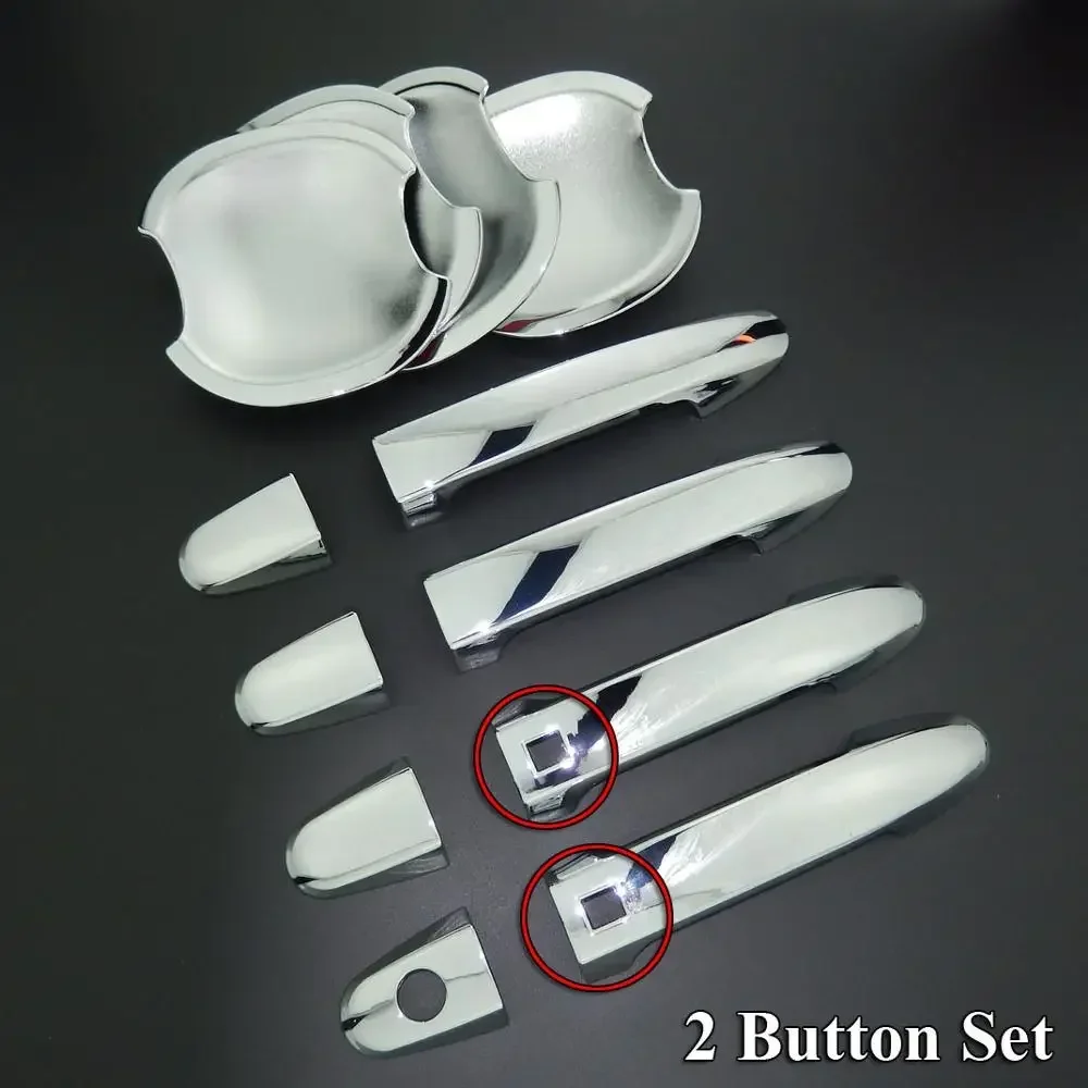 

⭐ Оригинальный ⭐ Хромированные накладки на ручки дверей для Hyundai Santa Fe 2007-2012, аксессуары, наклейки