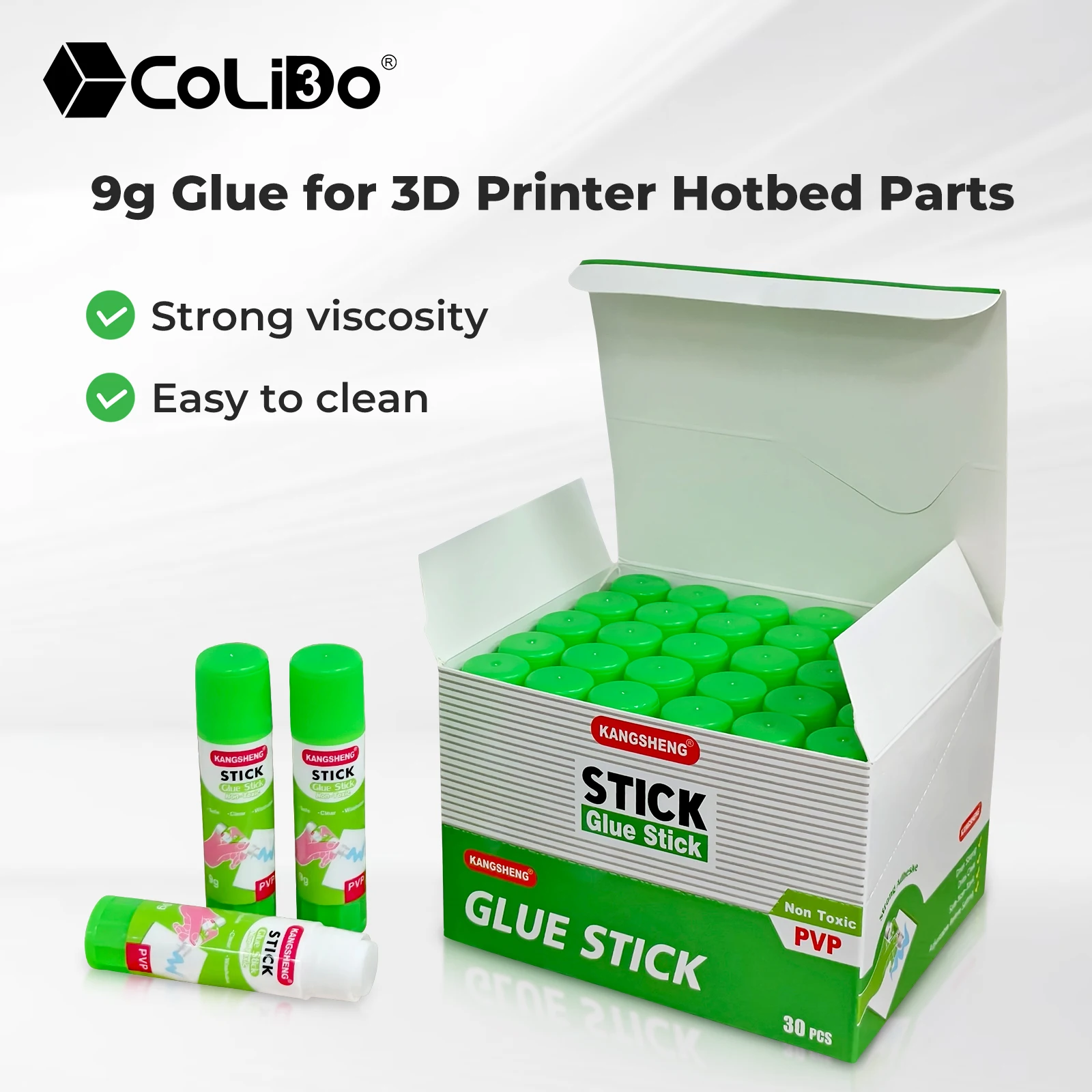 

3-12pcs 3D Printer Glue Stick Washable 9g Easy Clean PVP Non-Toxic Strong Special Glue For 3d printer Hotbed Accessories