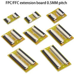 1PC FPC FFC Flexible Flat Cable Extension Board 0.5MM Pitch 6P10P12P 24P 30P 40P 50P 60 PIN Flip-down Connector with Holder PCB.
