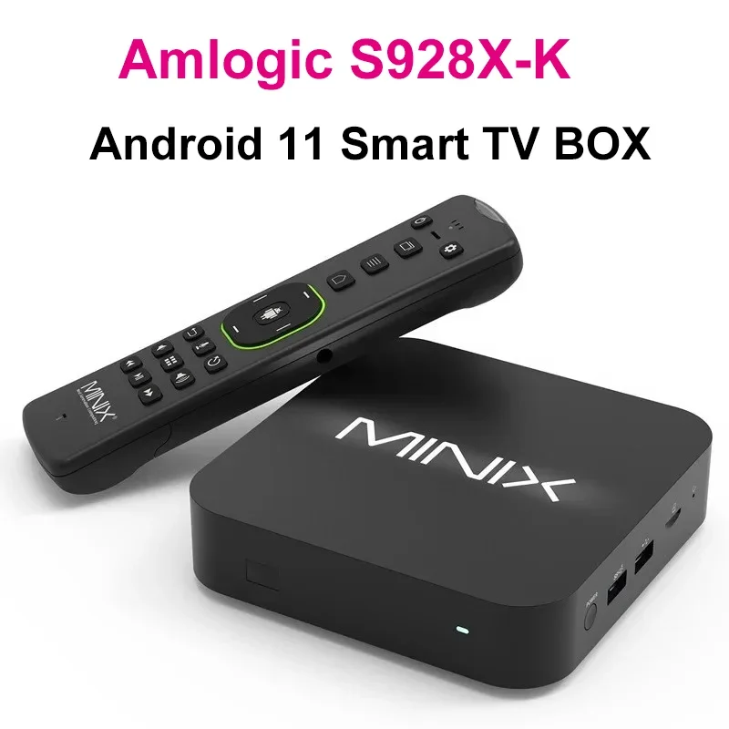 Minix U8K-Ultra Amlogic S928X-K 2.0GHZ Android 11.0 Smart Tv Box DDR4 8GB 128GB WIFI6 BT5.2 Set Top Box 8K Media Player