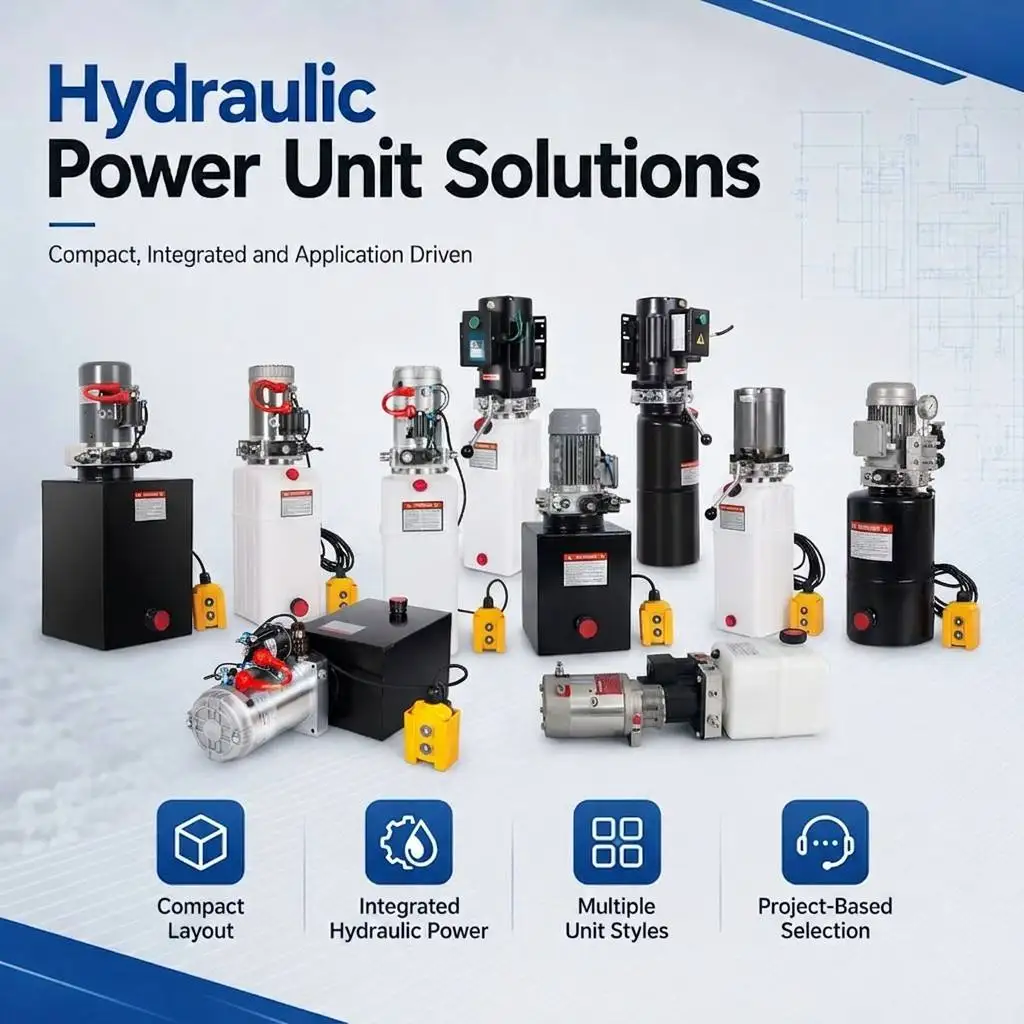 12V DC Hydraulic Power Unit With 2 Quart Plastic Reservoir, Professional Hydraulic Power Pack For Lifting System
