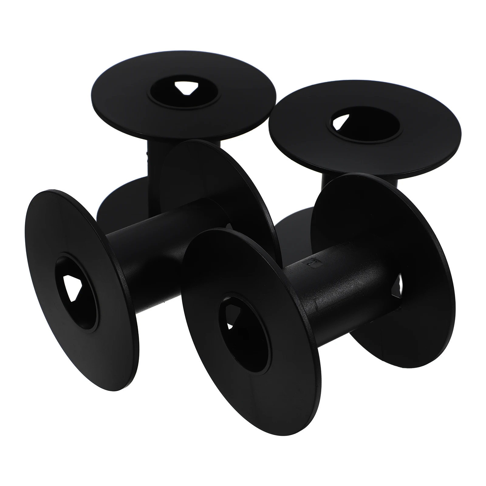

4pcs Cable Spools Wire Winding Bobbins Empty Plastic Spool Parts Replaceable Storage Solution 3D Printing Workshop Laboratory