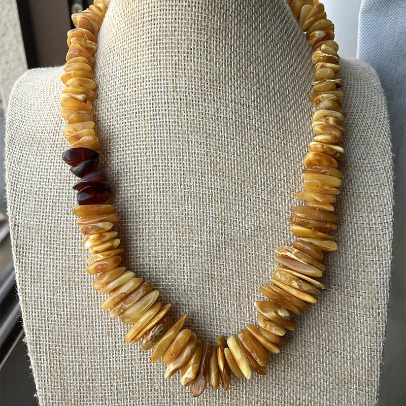 Yoowei Halskette aus 100 % Naturbernstein als Geschenk, europäische baltische Original-Medizinperlen, wunderschöner, einzigartiger Heilschmuck-Lieferant – Detail 31