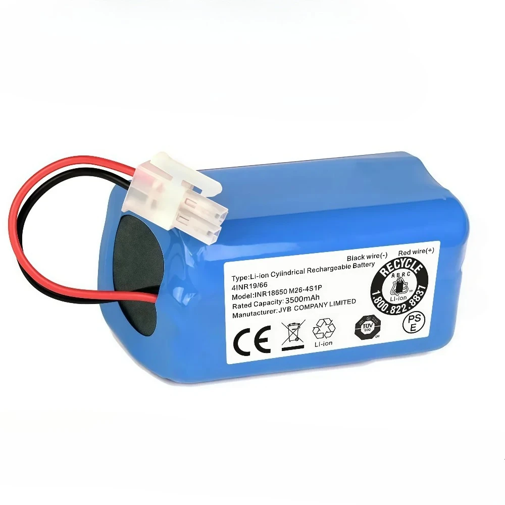 14.4V 3500mAh Replacement Battery 18650B4-4S1P-AAF-4 UR18650ZT-4S1P-AAF for ILife V7s V50 Pro Genio Deluxe 500 Robot Vacuum