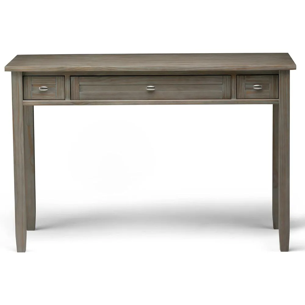 SIMPLIHOME-Table de bureau en bois massif, table d'écriture, poste de travail, table d'étude, meubles de bureau, shaker chaud, rustique et moderne, 48 pouces de large