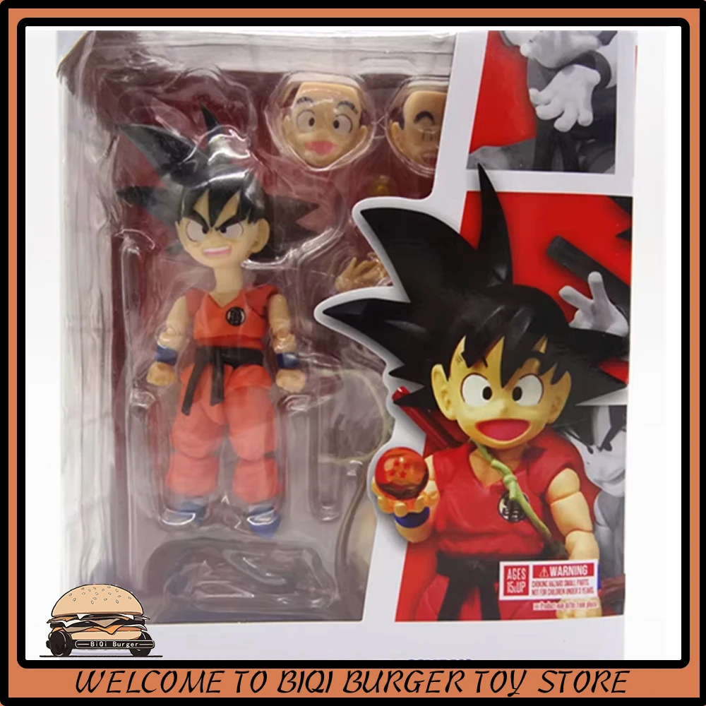 Original Dragon Ball  Mini Daima Son Goku Action Figure Shf Childhood Goku Statue Collection Dbz Decor Model Toy Collection Gift