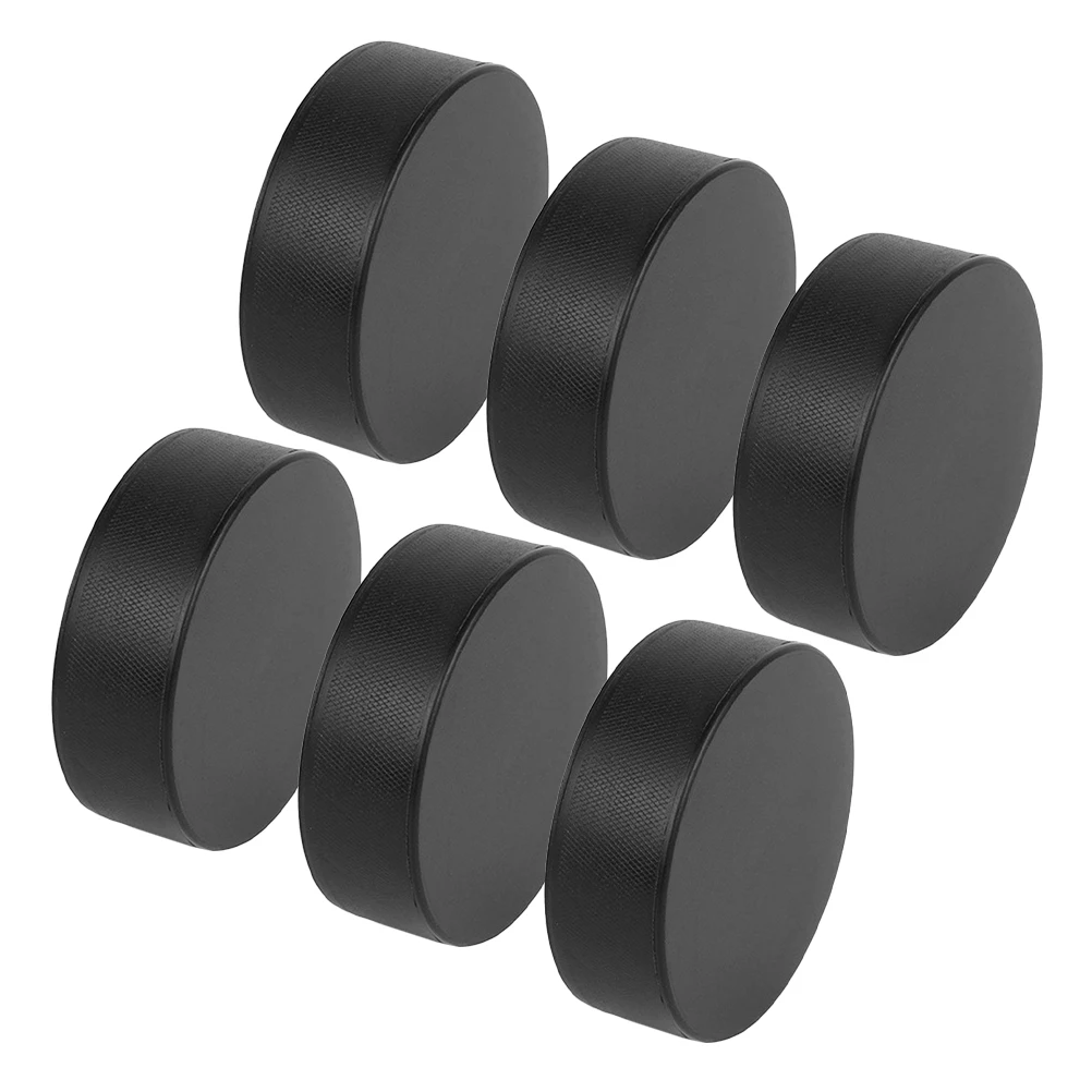 

6Pcs Hockey Game Puck Set Lightweight Ice Hockey Balls for Training Practice Multi Function Sports Equipment