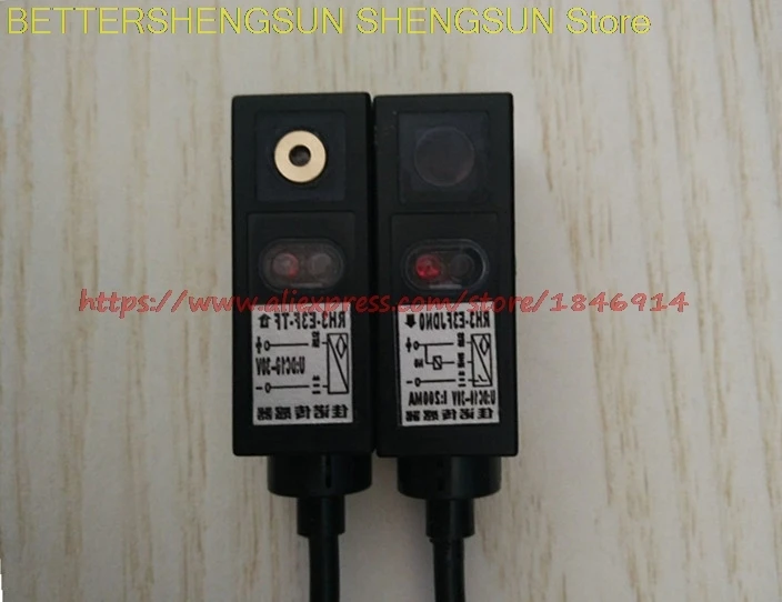 Square E3F. laser to shoot. Photoelectric switch sensor often open. Normally closed 0-20 anti interference NPN.PNP. meters