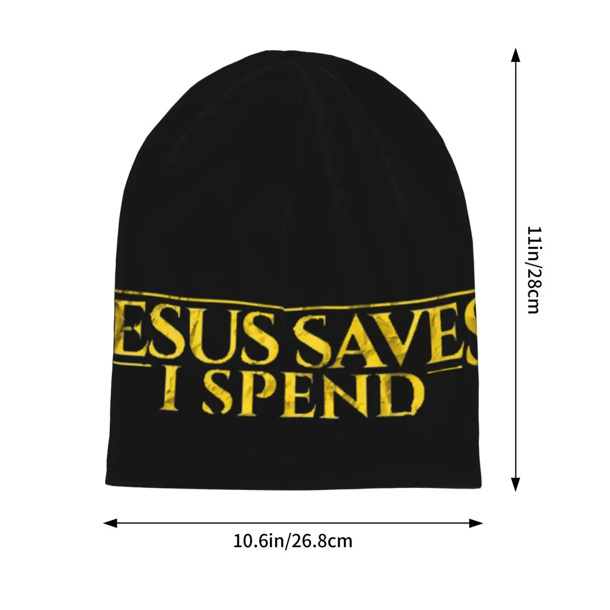 Jesus Saves Warm Knitted Cap Fashion Bonnet Hat Autumn Winter Outdoor Beanies Hats for Men Women Adult