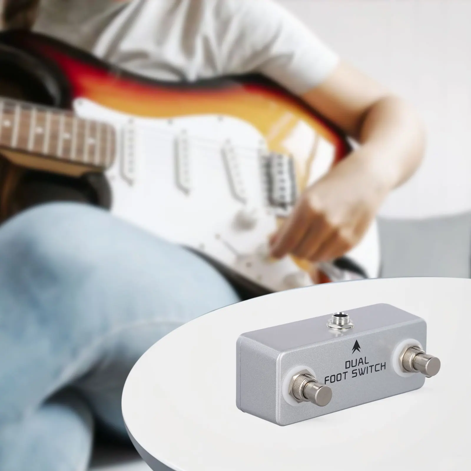 

MOSKYaudio Dual Footswitch Effect Pedal Metal Audio Channel Selection Switch Music Instrument Accessories
