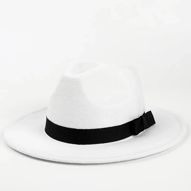 Anime Kibutsuji Muzan Cosplay Hat Fedora Hat Unisex Winter Hats Ribbon Band Hat Wide Brim Classic White Formal Hat