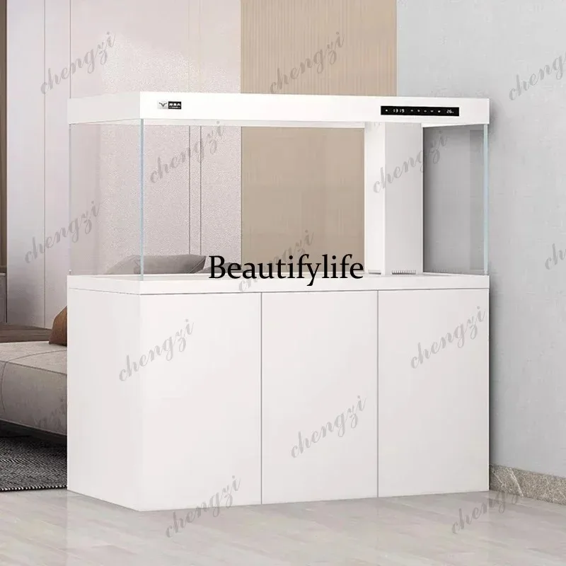 F181 Modern Minimalist Style Living Room Floor-standing Cabinet Nordic Creative Large Fish Tank Intelligent Aquarium Furniture