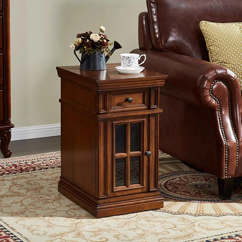 

Mid Century Modern Wood Bedside Table China Unique Replica Space Saving Nightstand Narrow Patio Mesitas De Noche Home Furniture