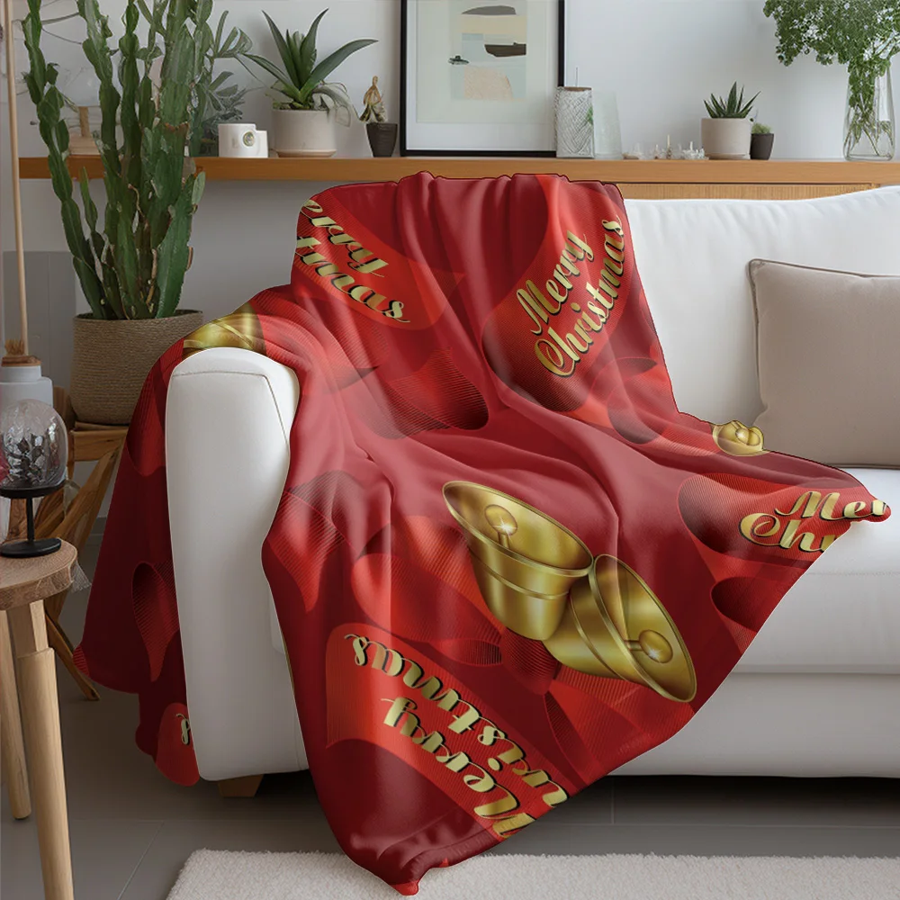 TU Soft Throw Blanket Cozy Flannel Fleece Blanket Warm Home Decor Living Room Bedding Gift Christmas Pattern Design