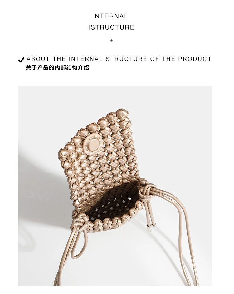 Damenmode-Taschen 2025, Umhängetaschen, modische Nischen-Umhängetasche, die beliebte, hochwertige Hohltasche für Damen dieses Jahres – Detail 6